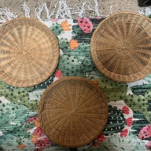 Set of three boho wall decor